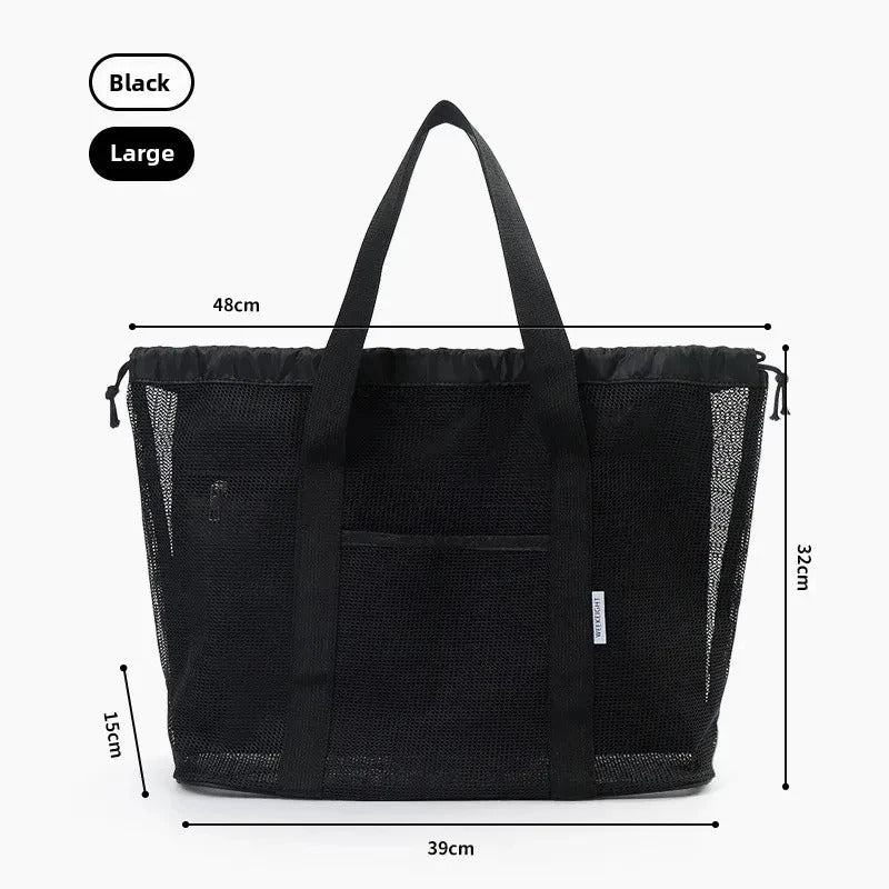 Large Capacity Mesh Toiletry Beach Storage Bag