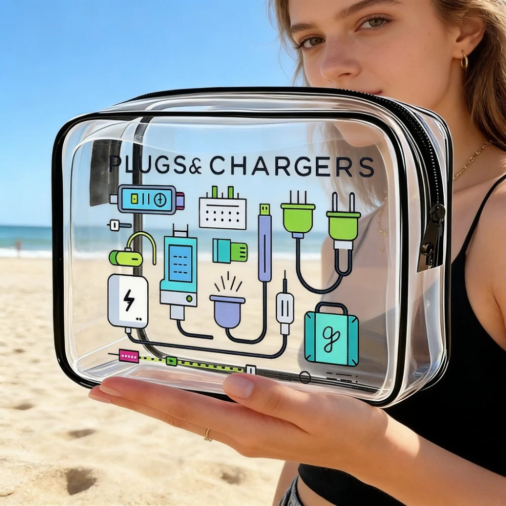 Borsa da viaggio organizer cosmetica trasparente impermeabile