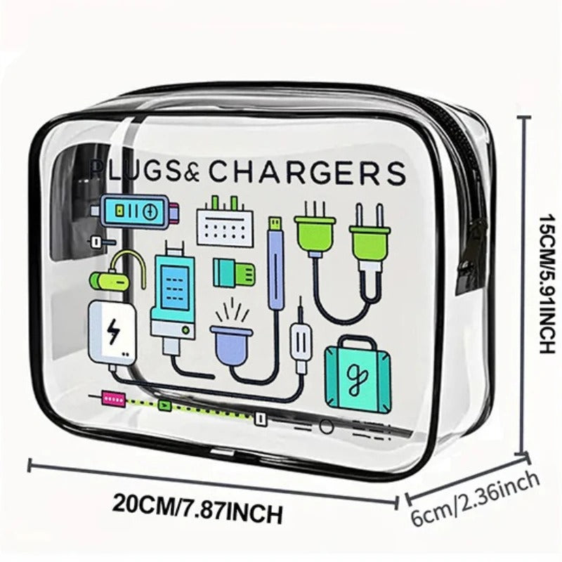 Borsa da viaggio organizer cosmetica trasparente impermeabile