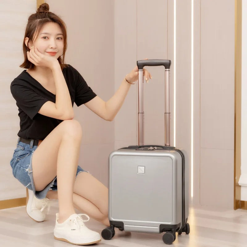 14-Inch Carry On Luggage Set – Lightweight Fashion Travel Suitcase & Trolley Case