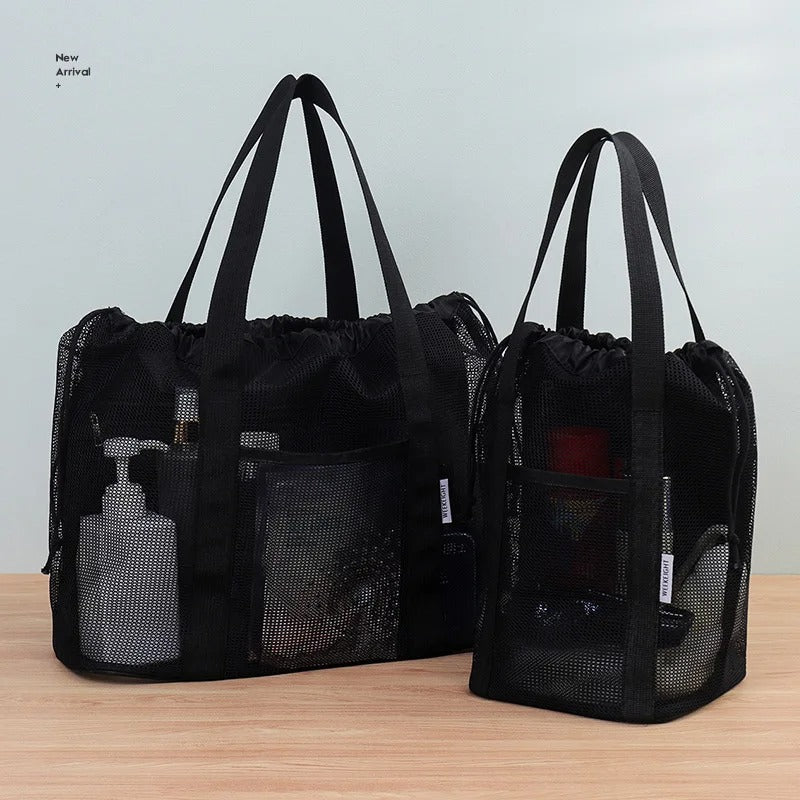 Large Capacity Mesh Toiletry Beach Storage Bag