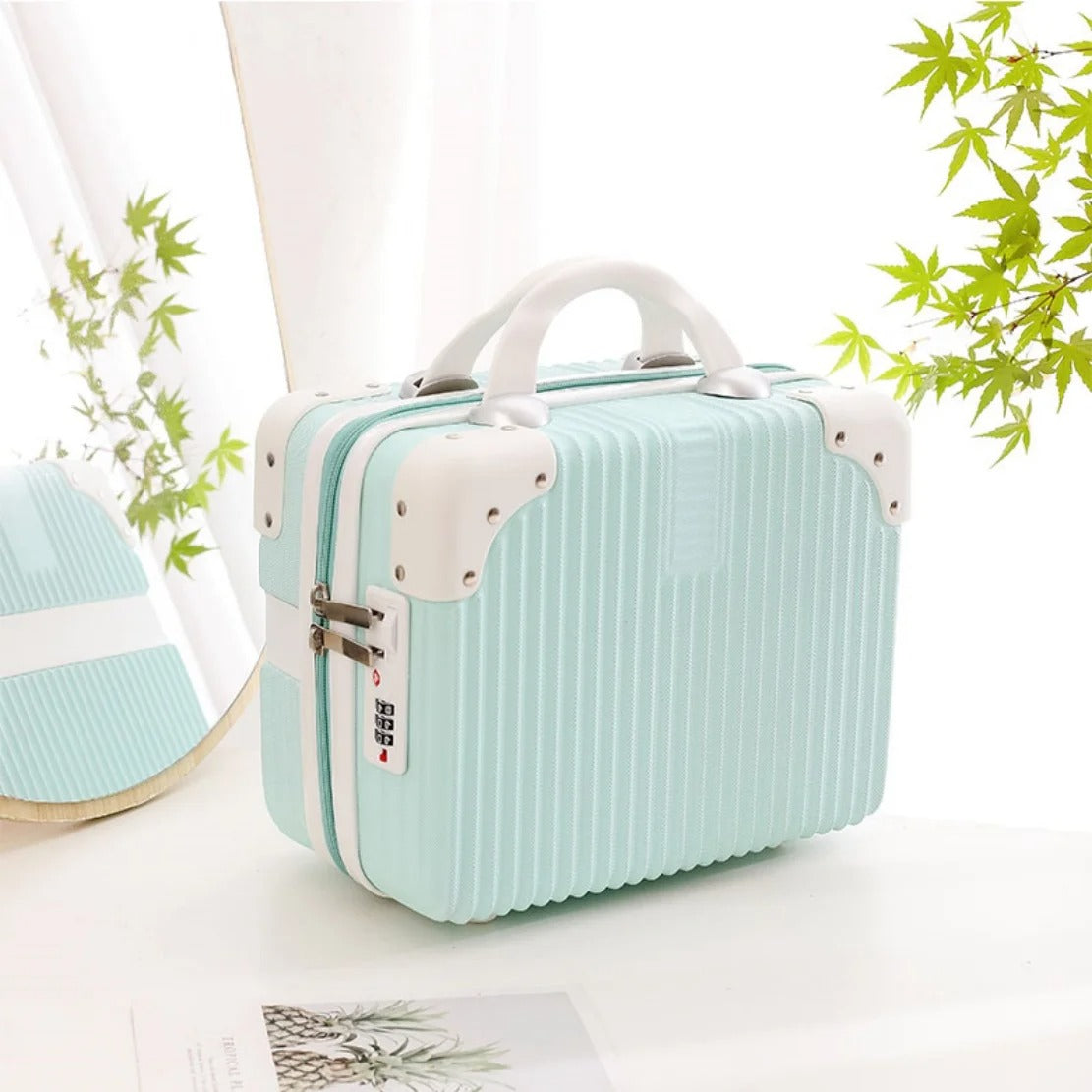 Inch Mini Travel Suitcase Cosmetic Case