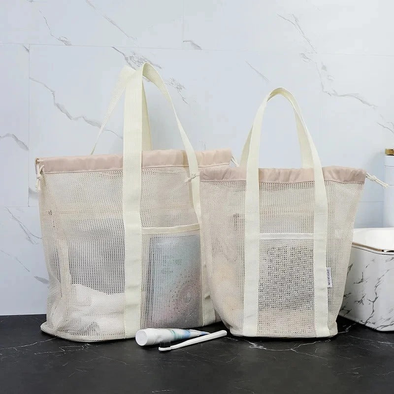 Large Capacity Mesh Toiletry Beach Storage Bag