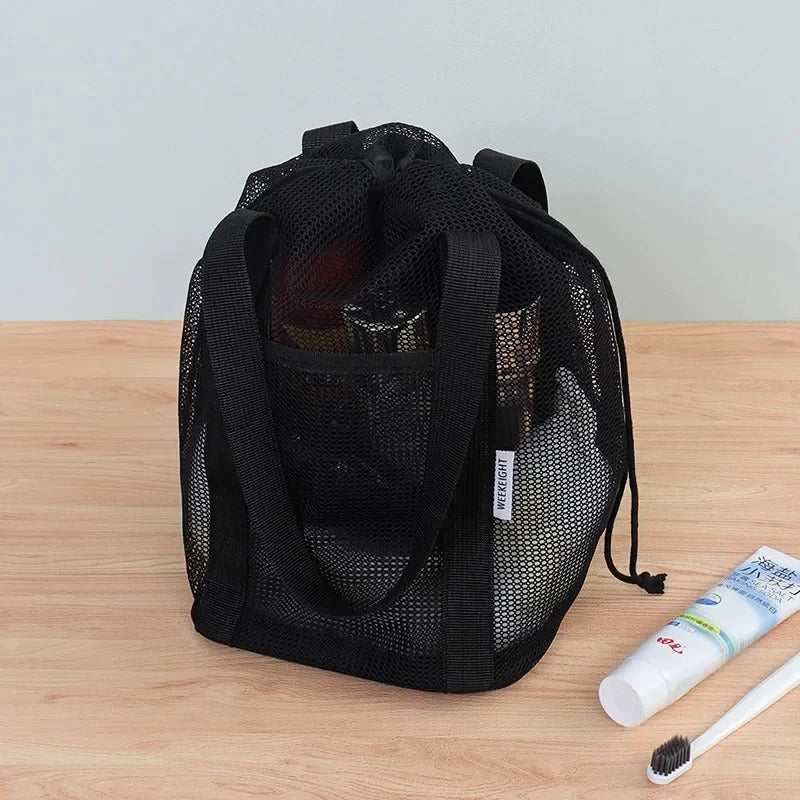 Large Capacity Mesh Toiletry Beach Storage Bag