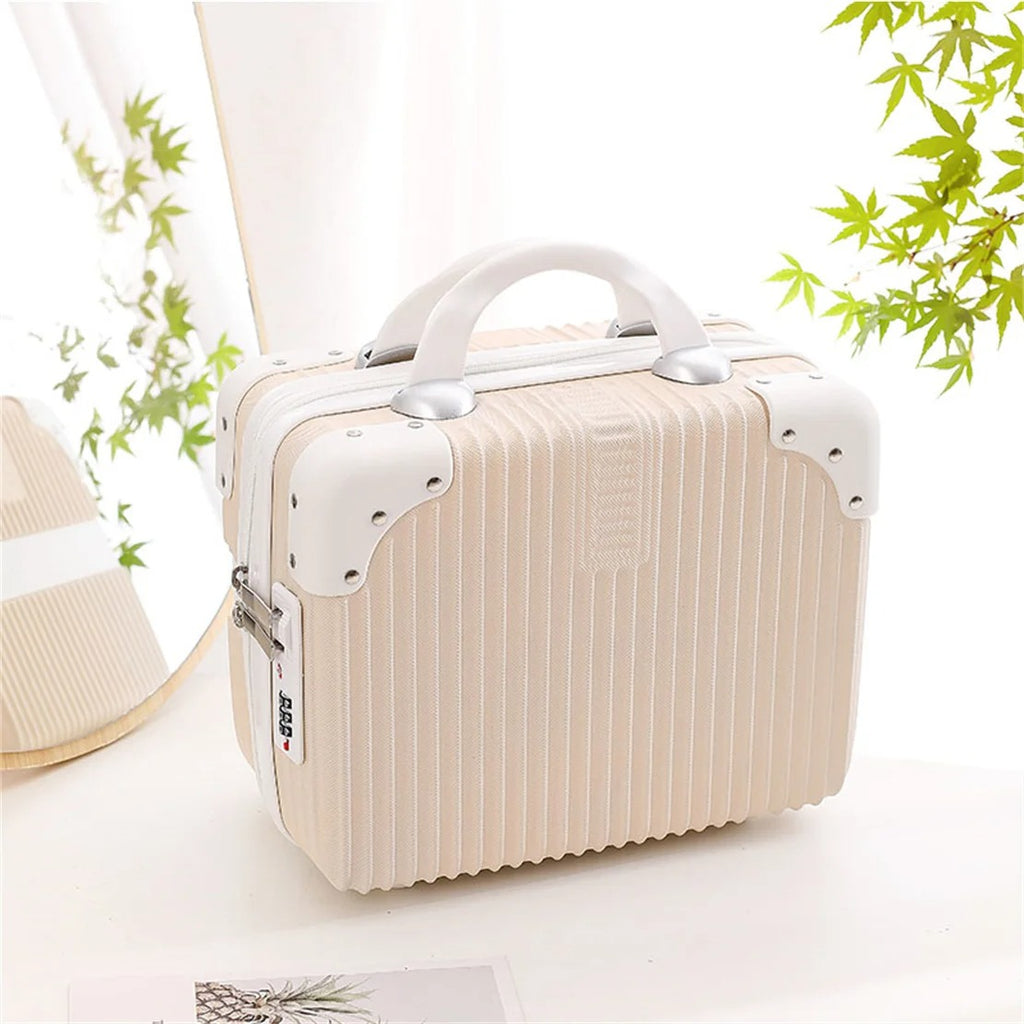 Inch Mini Travel Suitcase Cosmetic Case