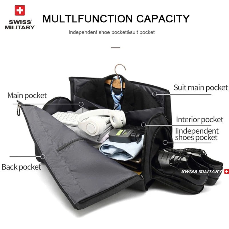 Business Garment Bag with Shoe Compartment