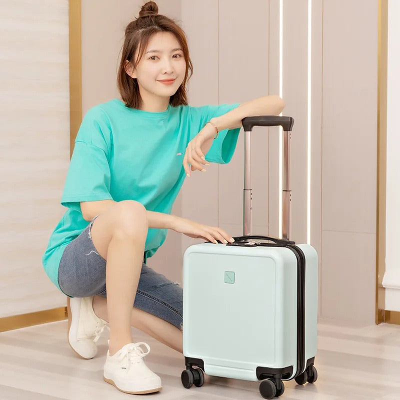 14-Inch Carry On Luggage Set – Lightweight Fashion Travel Suitcase & Trolley Case