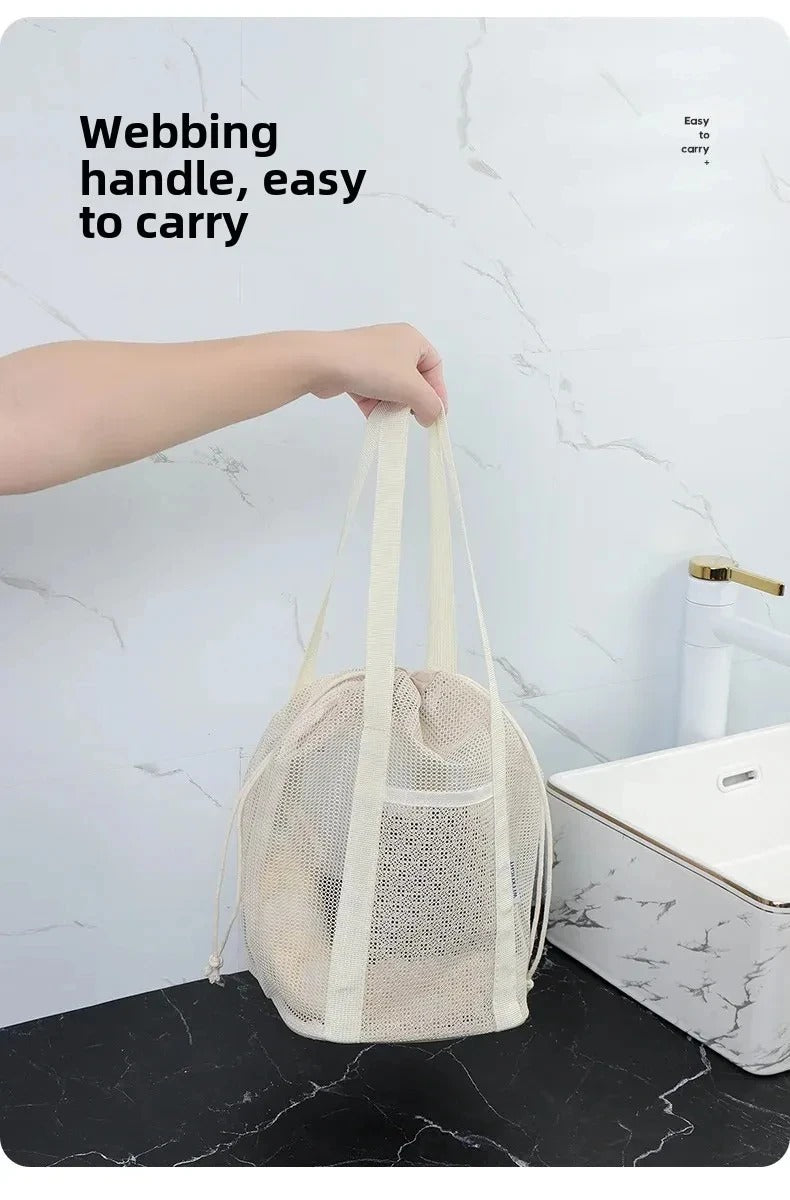 Large Capacity Mesh Toiletry Beach Storage Bag