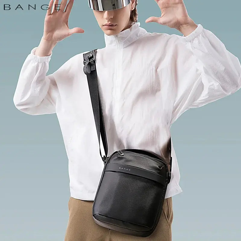 Waterproof Men’s Crossbody Shoulder Bag for 11" iPad – Large Capacity Travel Messenger Bag