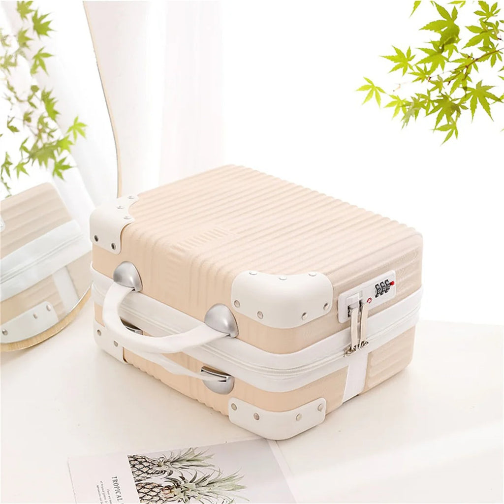 Inch Mini Travel Suitcase Cosmetic Case