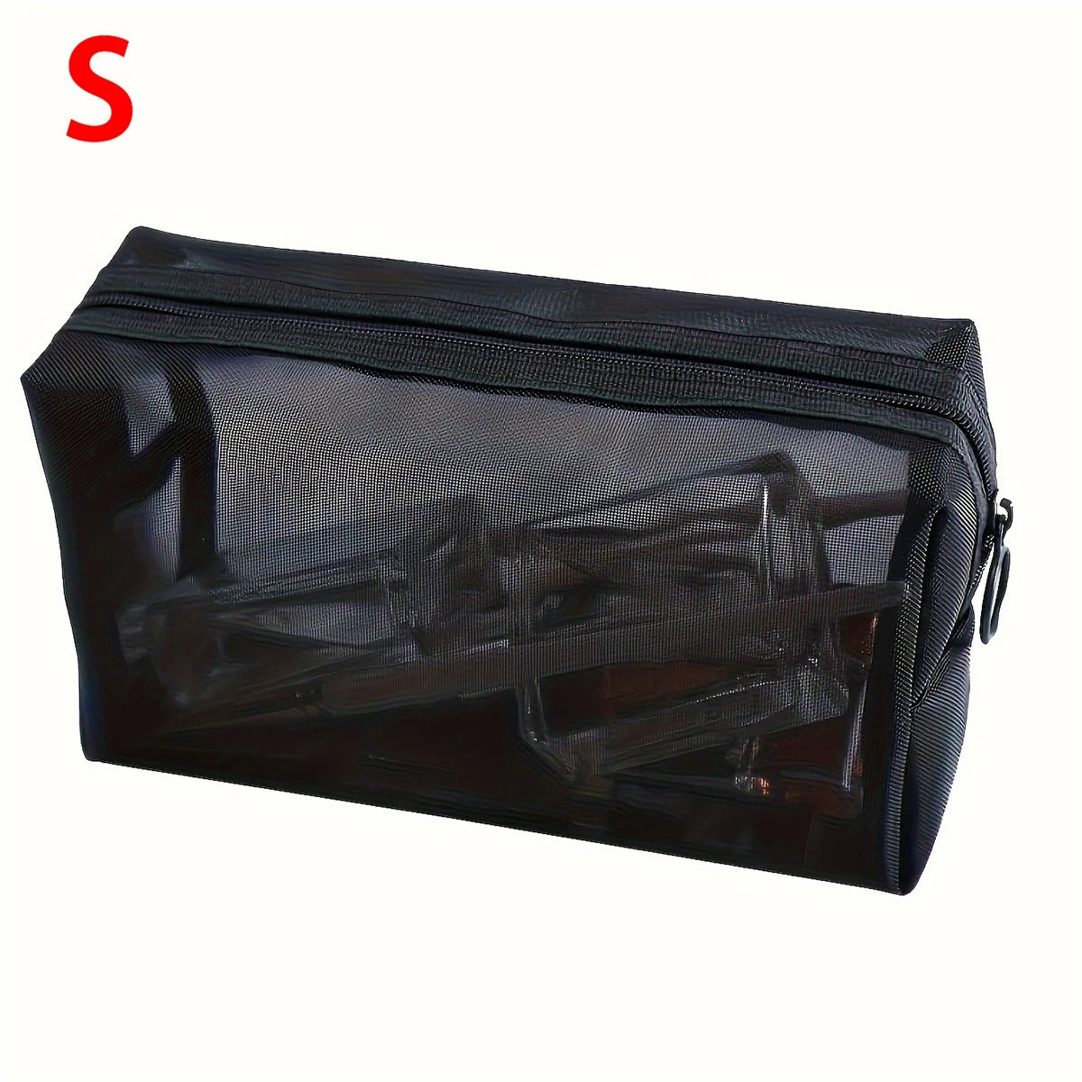 Travel Mesh Cosmetic Bag Zipper Organizer