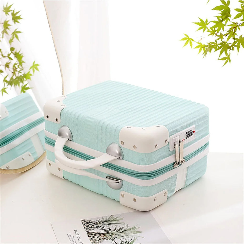 Inch Mini Travel Suitcase Cosmetic Case