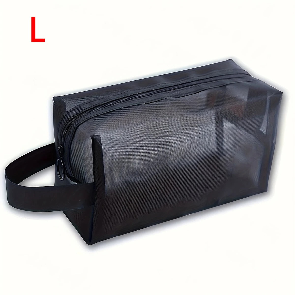 Travel Mesh Cosmetic Bag Zipper Organizer