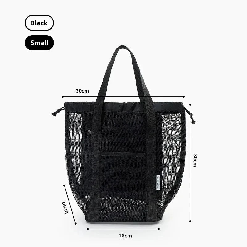 Large Capacity Mesh Toiletry Beach Storage Bag