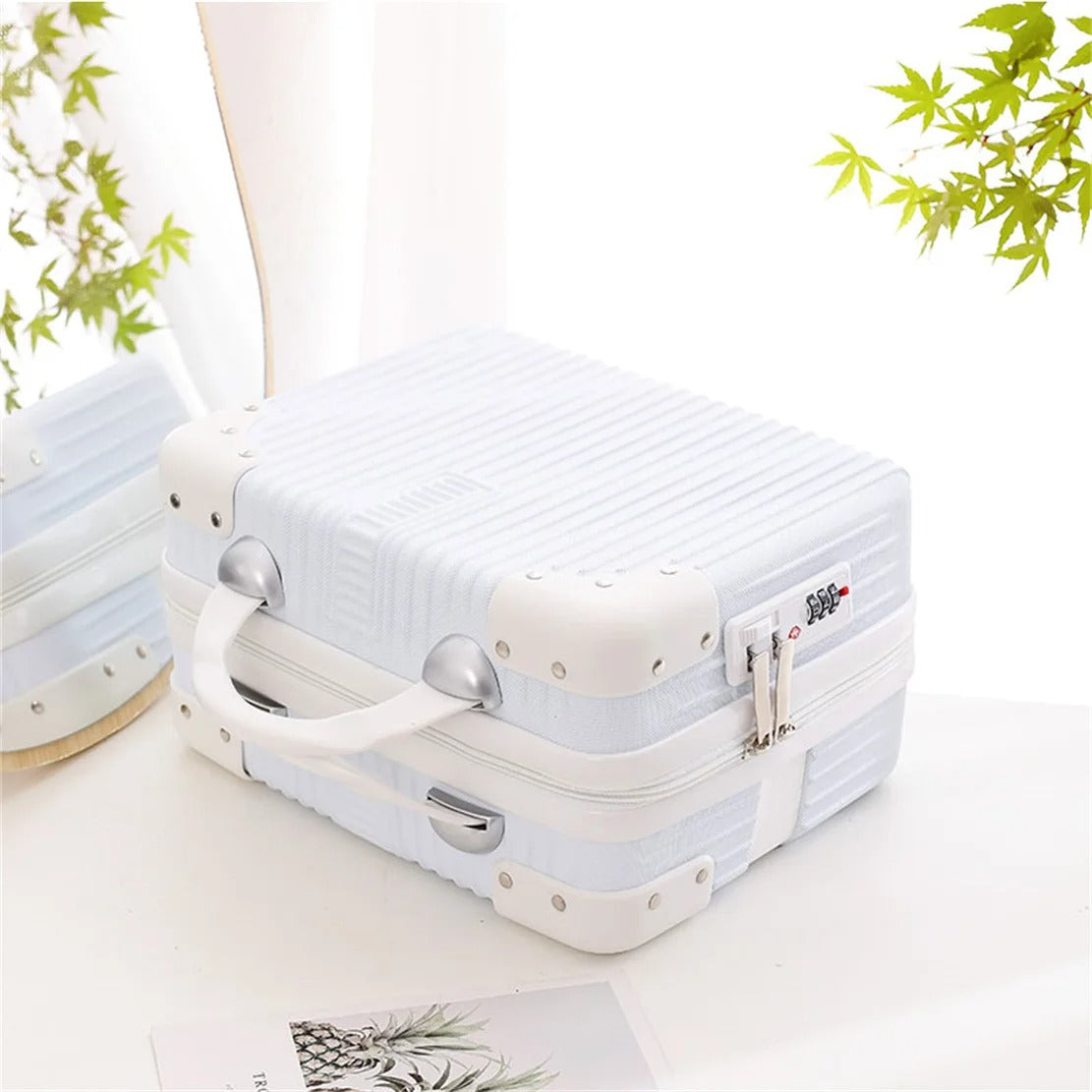 Inch Mini Travel Suitcase Cosmetic Case